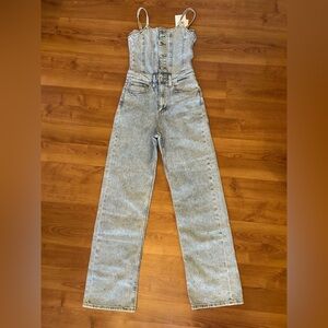 (NWT) Costes Denim Rhinestone Jumpsuit